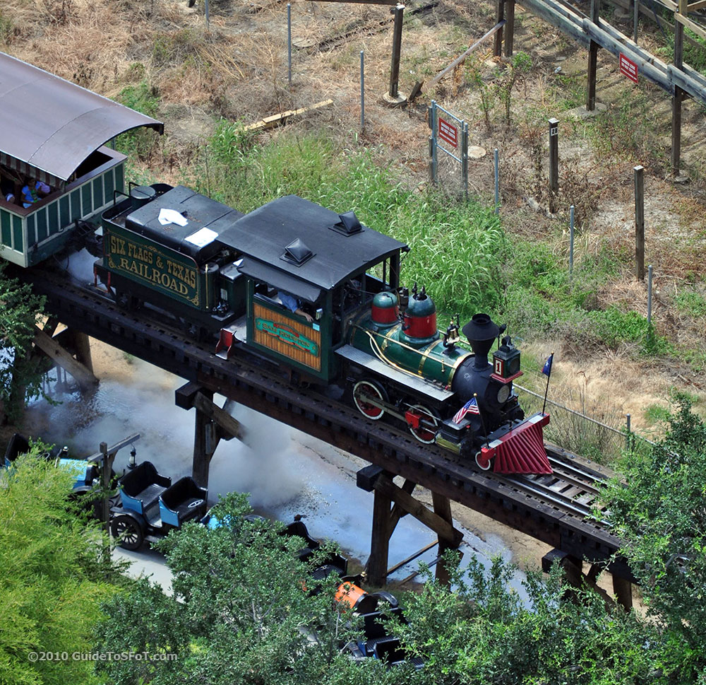 Train dumping excess steam