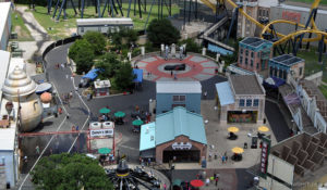 Aerial view of Gotham City