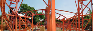Panoramic view of Wile E. Coyote's coaster