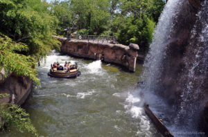 Roaring Rapids ride waterfall