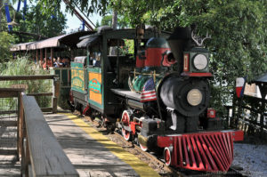 Steam-powered Six Flags Railroad