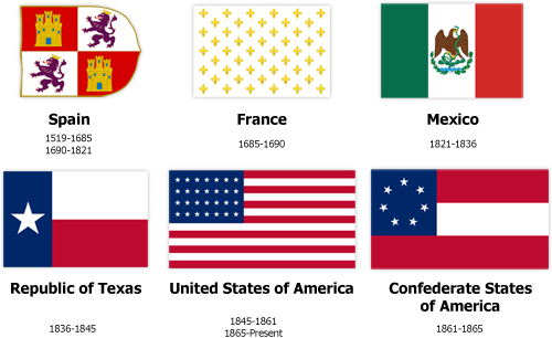 6 flags that have flown over Texas