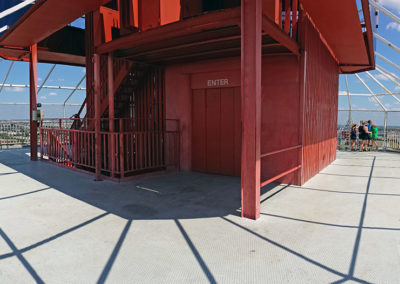 Top level of Oil Derrick tower