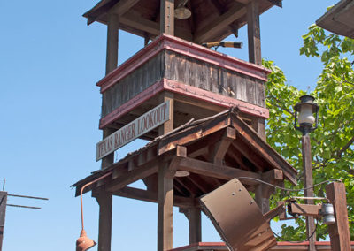 Lookout tower used as theming