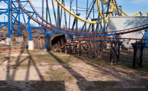 Mini Mine Train tunnel under Mr. Freeze