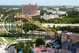 Batman the Ride layout