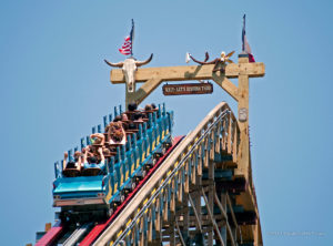 New Texas Giant lift hill sign