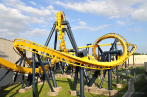 Batman the Ride tight turn