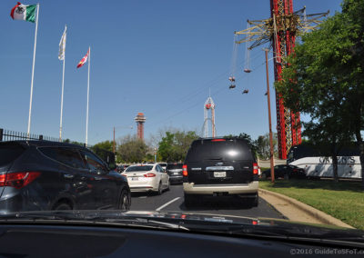 Traffic at Six Flags over Texas