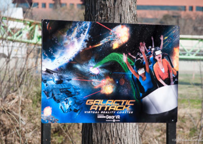 Shock Wave Galactic Attack Entrance Sign