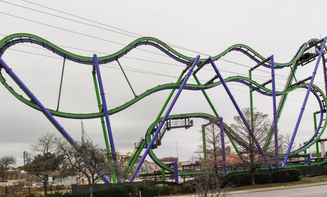 Completed Joker Ride Structure