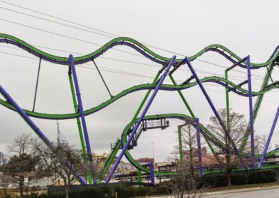 Completed Joker Ride Structure