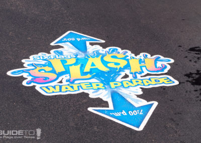 Splash Water Parade sign