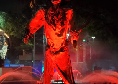 Zombie figure during Hallowfest