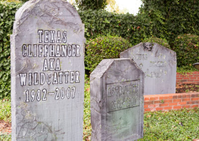 Former ride tombstones