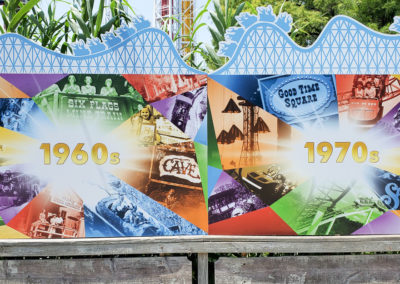 Six Flags historical display