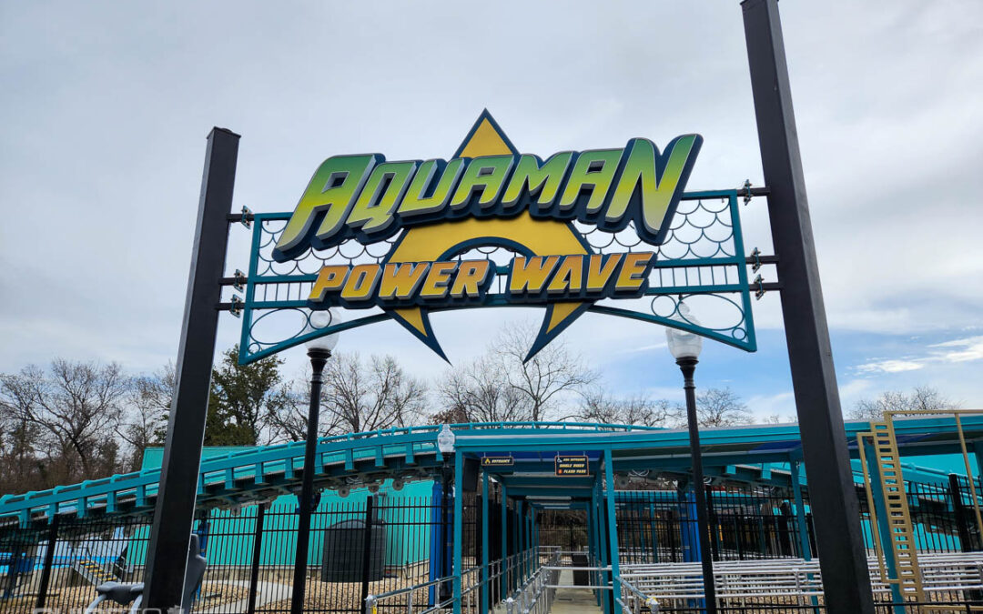 Aquaman entrance sign