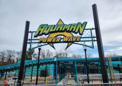 Aquaman entrance sign