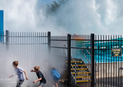 Aquaman Power Wave splash zone