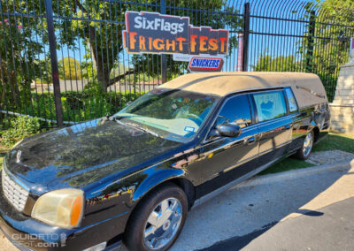 Hearse at Six Flags over Texas Fright Fest