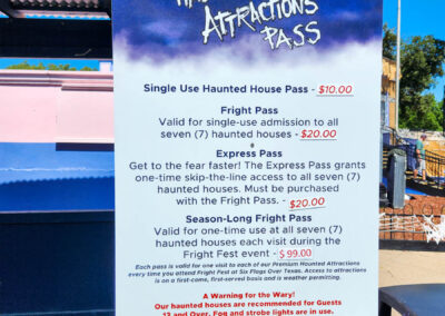 Haunted attraction pricing