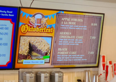 Oktoberfest event menu