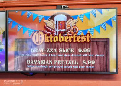 Oktoberfest event menu