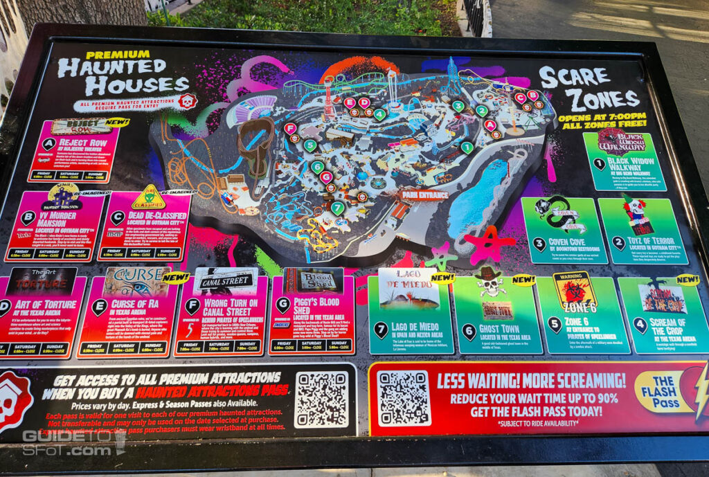 Fright Fest event map
