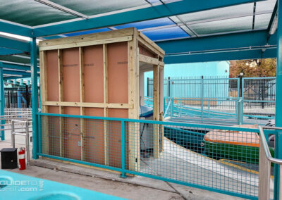 Aquaman Power Wave booth being built