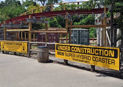 Texas Giant construction sign