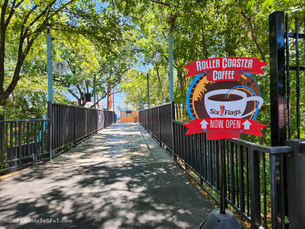 Signage for Roller Coaster Coffee