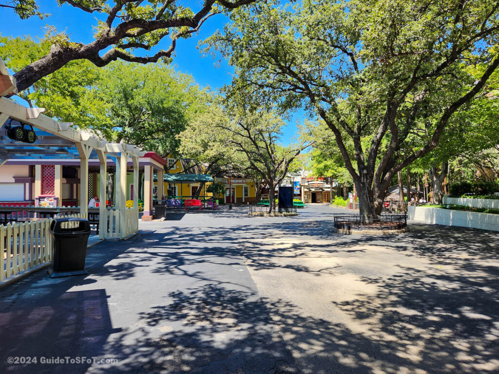 Old South section before Oktoberfest theming goes up