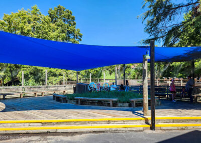 Covered Seating Area in Boomtown