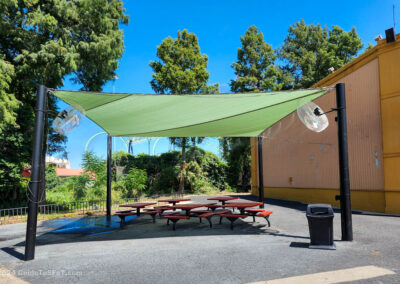 Covered Seating in Tower Area