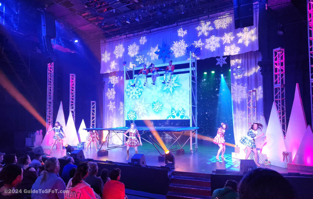 FROST dancers with trampoline act