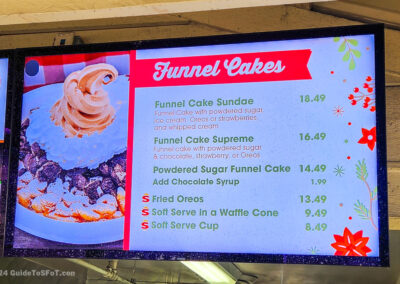 Red River Funnel Cakes menu