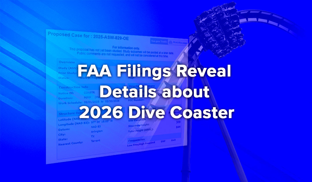 FAA Filings Reveal Details about 2026 Dive Coaster