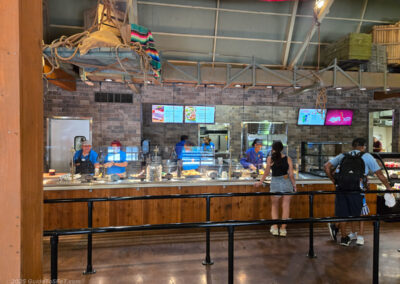 New layout for cafeteria-style serving