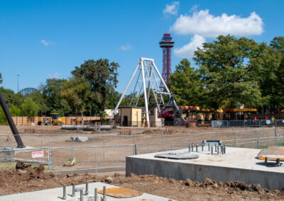Tormenta construction site with Conquistador in the background