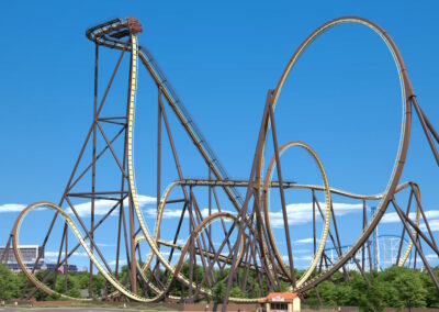 Tormenta Rampaging Run train about to drop