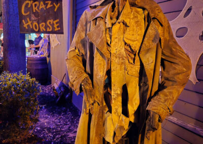 Zombie cowboy near Crazy Horse Saloon at Six Flags over Texas