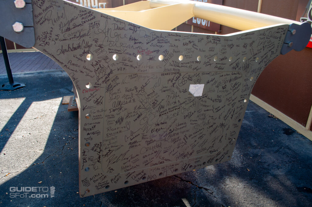 Signatures on Tormenta Rampaging Run Track