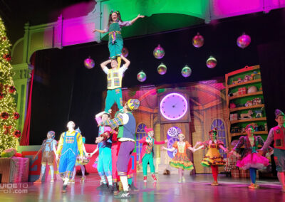 Tinker's Toy Factory show at Six Flags over Texas during Holiday in the Park