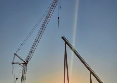 Tormenta Rampaging Run lift hill under construction