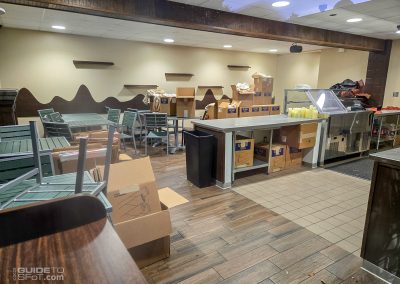 Defunct Roller Coaster Coffee location at the entrance