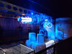 A new freeze blast ray theming element added to the queue that occasionally blasts "ice"