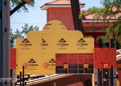 Structure for Tormenta's entrance under construction