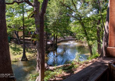 Natural park beauty as seen from a seating area (formerly the Blacksmith shop)