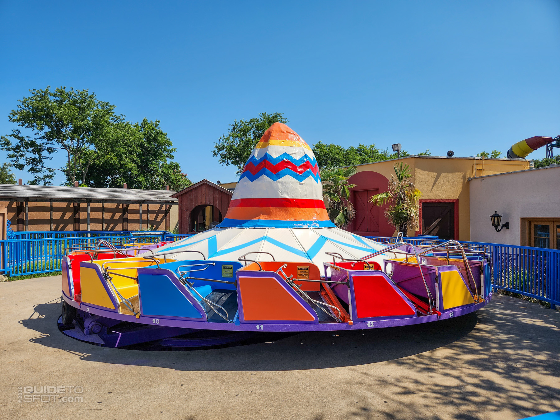 El Sombrero painted primarily white with other colors