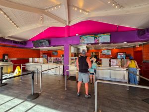 Flags Funnel Cakes interior at Six Flags Over Texas